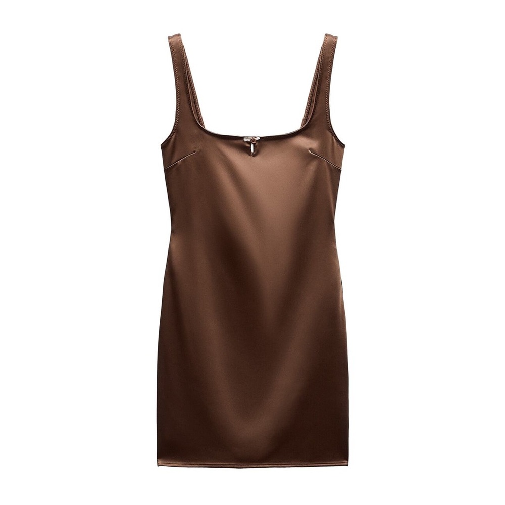 Zara Satin Effect Slip Dress